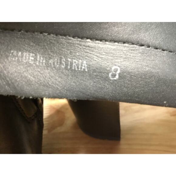 Paul Green Sahara Chelsea Boot Women's 10.5 Black Leather Side Zipper Block Heel - Picture 10 of 10